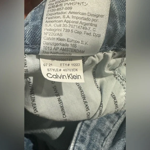 🔵 Calvin Klein Slim Jeans – W32 L30 – Classic Blue Fade - Picture 5 of 10